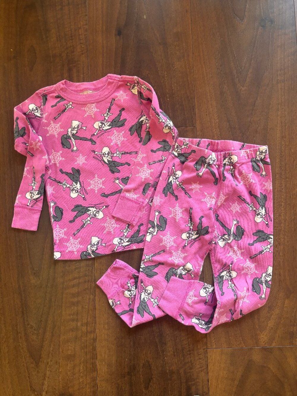 Hanna Andersson Marvel‎ Ghost-Spider Girls Pink Pajama Set - Size 4